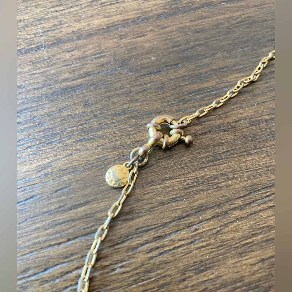 J crew clear square crystal gold tone necklace - Picture 7 of 9